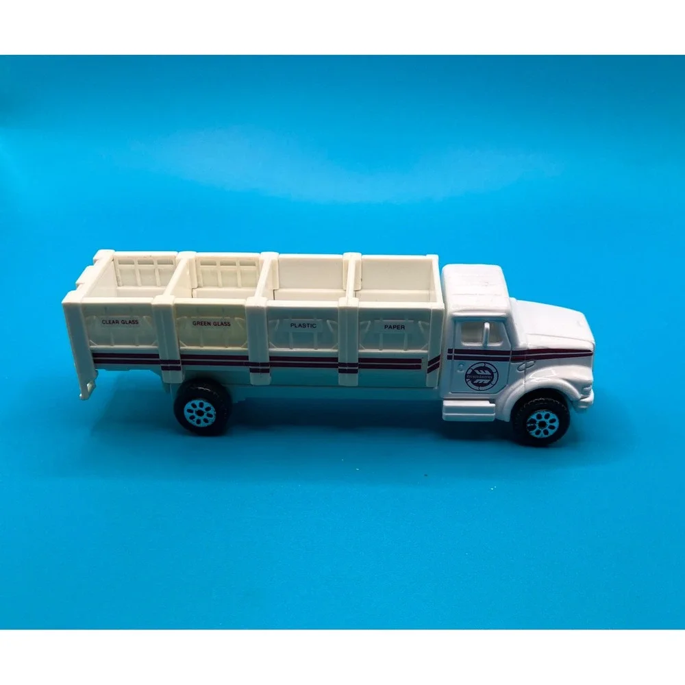 Road Champs Recycling Truck White Vintage 1993 RecycleAmerica Toy